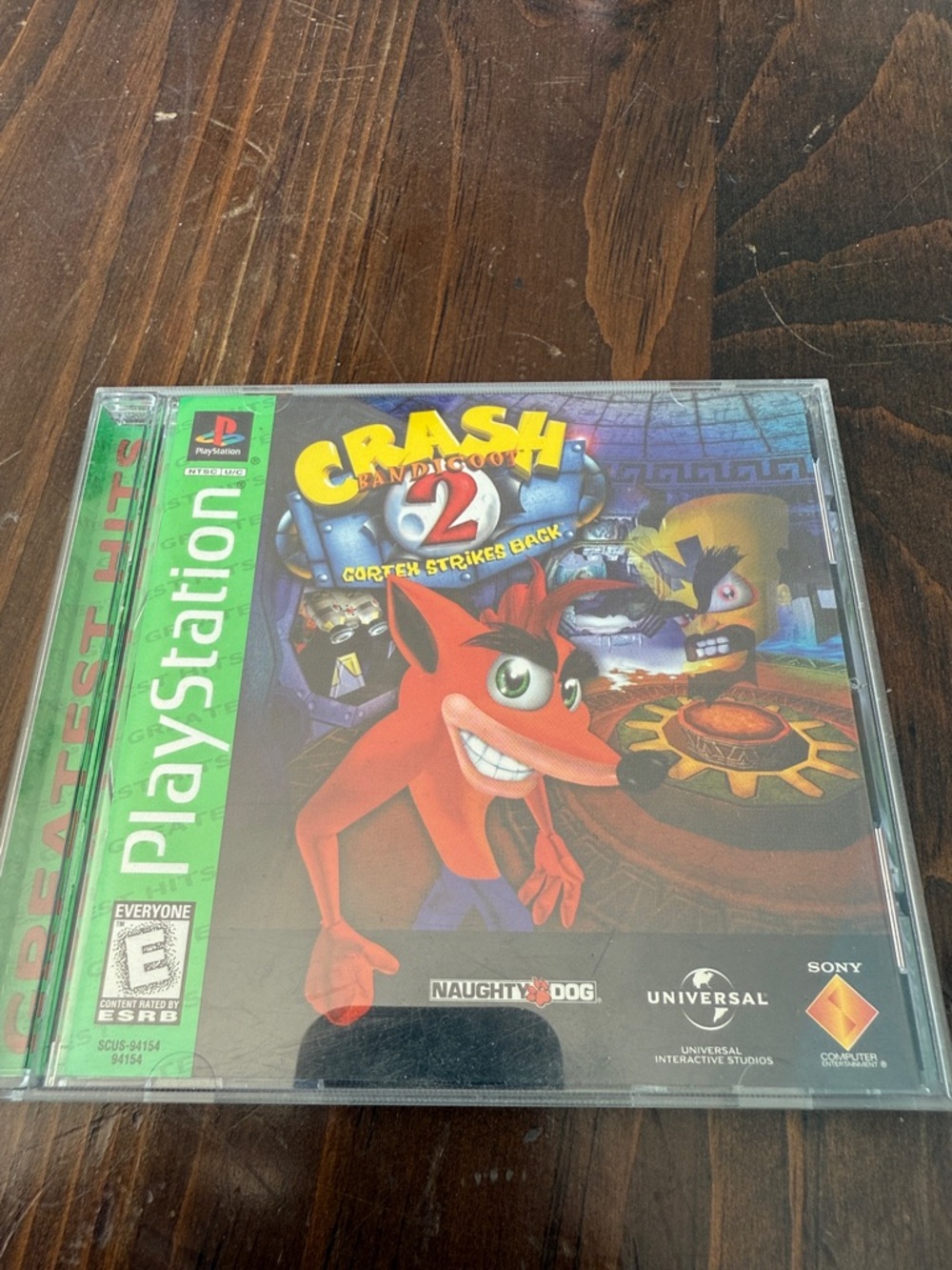 Sony PlayStation Crash Bandicoot 2 Video Game – Red & Green Cover